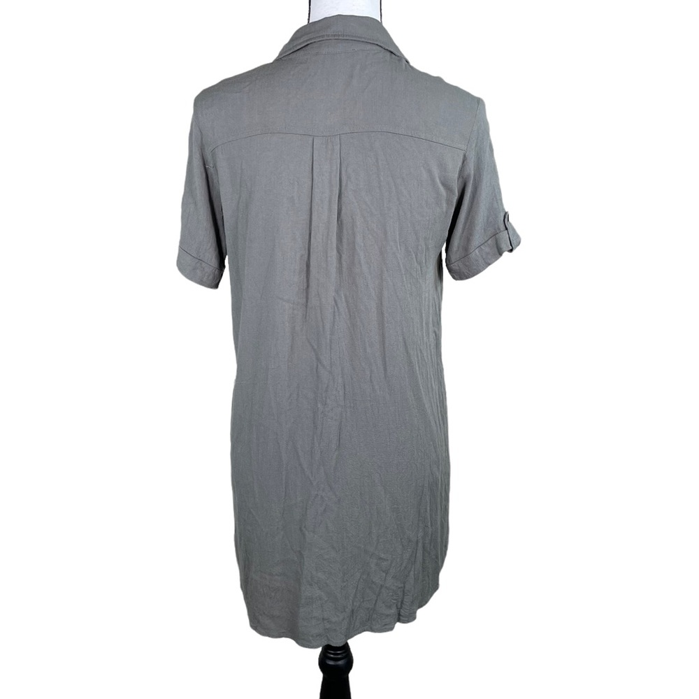 Lulus Olive Green Button Down Shirt Dress - Picture 4 of 10